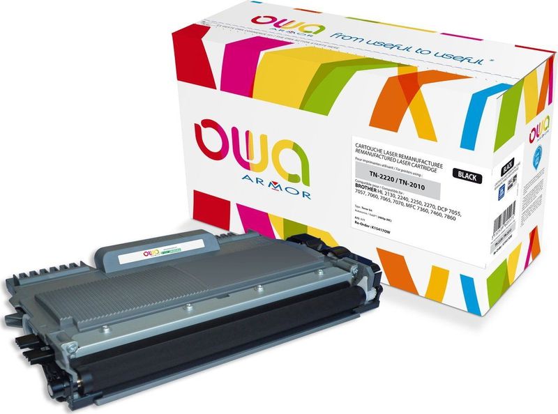 Toner owa brother tn-2220bk zwart