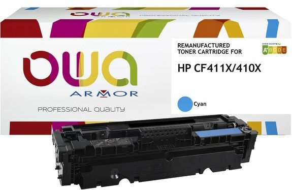 Tonercartridge owa hp cf411x blauw