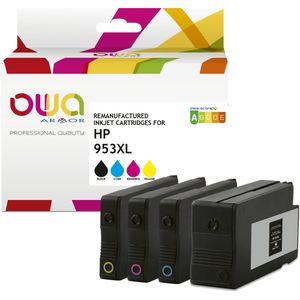 OWA K10452OW Multipack inktcartridge vervangt HP 953XL, BK/C/M/Y