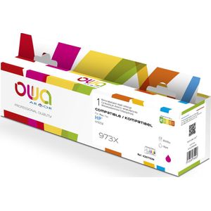 OWA - 973X - Inktcartridge - Magenta - 110 ml - Compatibel met HP