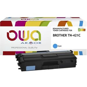 Toner OWA alternatief tbv Brother TN-421C blauw