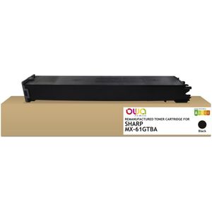 OWA Copier toner SHARP MX-61 GTBA - refurbished original SHARP cartridge - Zwart