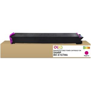 OWA Copier toner SHARP MX-61 GTMA - refurbished original SHARP cartridge - Magenta