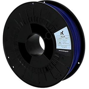 KIMYA - Filament gerecycled PLA voor 3D-printers - 1,75 mm - 750 g - printverbruiksmaterialen en professionele onderdelen - bestand tegen licht en schokdempers - blauw