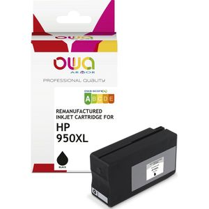 OWA inkjet HP 950XL B - refurbished original HP cartridge - Zwart hoge capaciteit