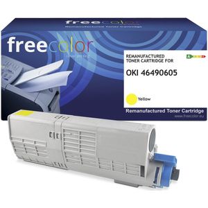 Freecolor - Toner OKI 46490605 - Geel - 6000 Pagina's