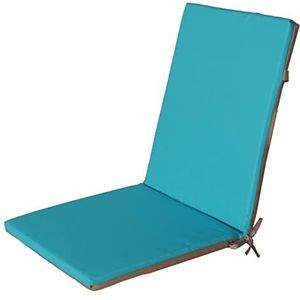 Atout Ciel Zitkussen voor outdoor fauteuil, tweekleurig, van waterafstotende stof, 90 x 40 cm, 4 varianten