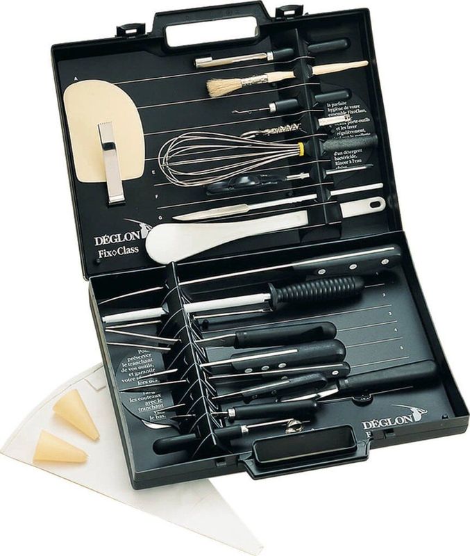 Déglon - Compacte Chef-Koffer - 22-delig - Zwart - 38x27x8 cm