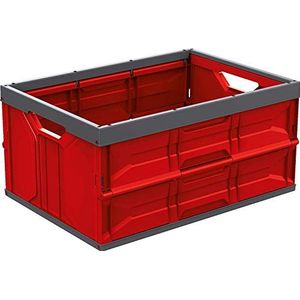 Mondex PLS3318-31 Opvouwbare kluis, kunststof, rood, 54 x 39 x 26 cm (45 l)