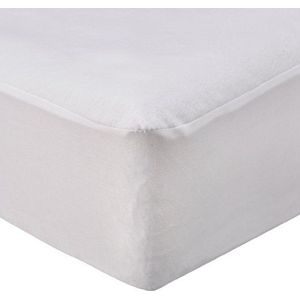 Bedsprei in de vorm van een overtrek – pvc-gecoat, verstelbare jersey rok 25 cm, wit A0 - 160 x 200 cm