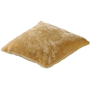 Beer kussen wolf, polyester, beige camel L21, 40 x 40 cm