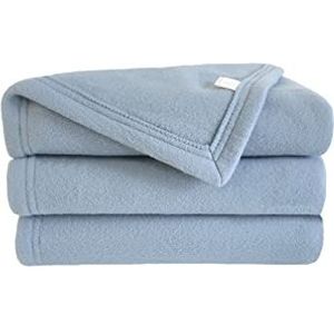 Poyet Motte polex fleecedeken polyester Vergessenmeinnicht