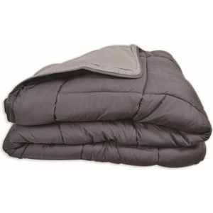 Bedrukt Dekbed Hoesloos Wasbaar Zonder Overtrek Zelesta® Easybed Donkergrijs & Zilvergrijs