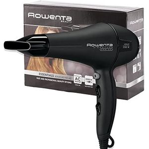 Rowenta Signature Pro Ac CV7810 Professionele haardroger met professionele AC-motor, ionensysteem, 2 snelheden, concentraatmondstuk en extra lange kabel, zwart, 2200 W