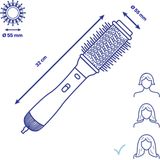 Rowenta Premium Care CF9540 Warmelucht borstel - 1.000W - 2 borstels
