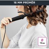 Rowenta CF2133 - Krultang - Zwart - Fuchsia - 16 mm