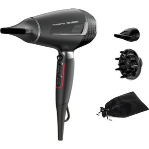 Rowenta Pro Stylist, Sèche-cheveux, Moteur Pro AC de 2 200 W Séchage ultra-rapide Système ionique Booster d'éclat Set complet d'accessoires CV888LF0