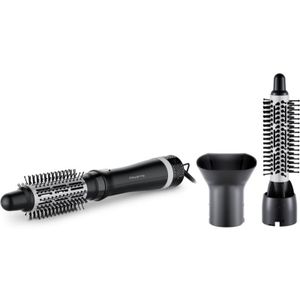 Rowenta Express Style CF6320F0, Heißluftbürste, Heiß, Lang, Mittel, Kurz, Trockenes/feuchtes Haar, Schwarz, Silber, Aufhängeschlaufe