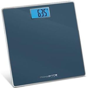 Rowenta Classic personenweegschaal, groot display met achtergrondverlichting, hoge capaciteit tot 160 kg, 100 g schaal, ultradun, automatische inschakeling, 31 x 31 cm, Trust Mineral BS1504