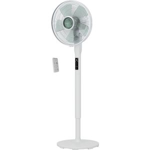 Rowenta Turbo Silence Extreme +, staande ventilator met 16 snelheden en 3 automatische modi, stille ventilator met Effitech-technologie, 120 graden oscillatie, in hoogte verstelbaar, VU5890