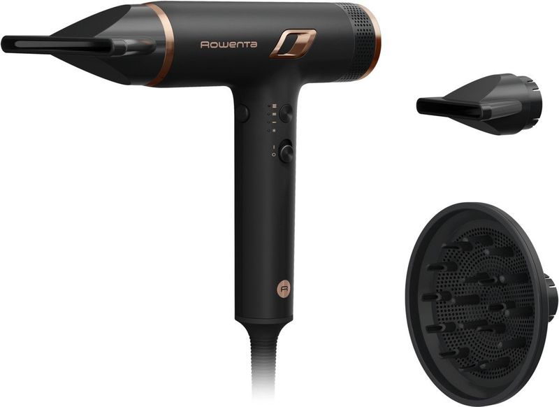 Rowenta - NANO Noir - Föhn - Zwart - Lichtgewicht - Ergonomisch Design