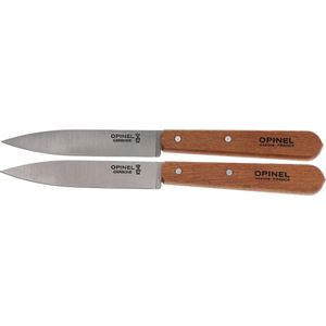 Opinel Set of 2 paring knives N. 102 carbon