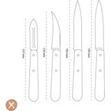 Opinel - Les Essentiels - 4-delige Messenset - RVS - Beukenhout