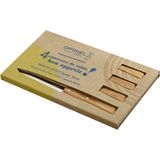 Opinel N°125 Bon Appétit Tafelmessenset - 4-delig - Olijfhout - RVS