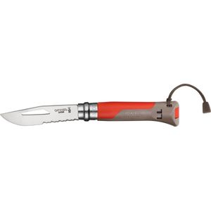 Opinel No. 08 Outdoor Zakmes - RVS - Rood