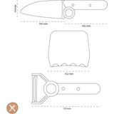 Opinel - Le Petit Chef - Keukenset - Rood - 3-delig