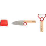 Opinel - Le Petit Chef - Keukenset - Rood - 3-delig