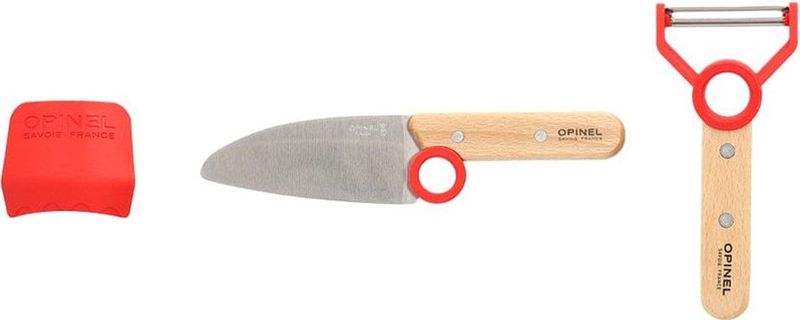 Opinel - Le Petit Chef - Keukenset - Rood - 3-delig