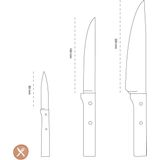Opinel - Parallèle - Messenset 3delig - RVS/Hout