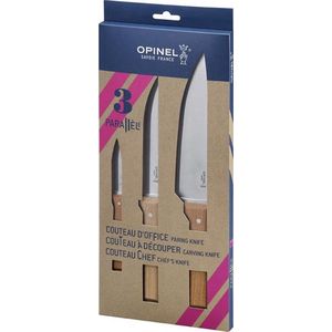 Opinel - Parallèle - Messenset 3delig - RVS/Hout