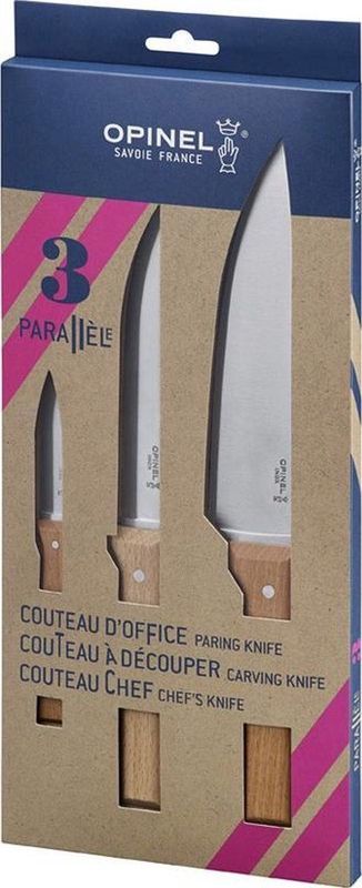 Opinel - Parallèle - Messenset 3delig - RVS/Hout