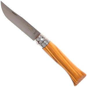 Opinel zakmes No. 6 Luxury Range, RVS, olijfhout