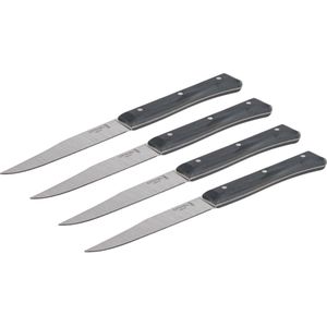 Opinel Facette Slate, microserrated tafelmessenset 4-delig