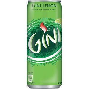 Gini frisdrank, blikje van 33 cl, pak van 24 stuks