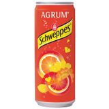 Schweppes Agrum frisdrank, blikje van 33 cl, pak van 24 stuks