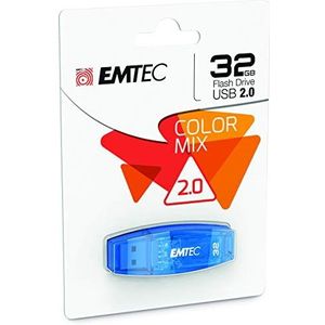 Emtec USB-stick 32 GB C410 USB 2.0 Color Mix blauw ECMMD32GC410