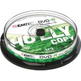 Emtec - DVD-R - 4,7GB - 16x - Cake Box - 10 Stuks