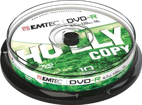 Emtec - DVD-R - 4,7GB - 16x - Cake Box - 10 Stuks