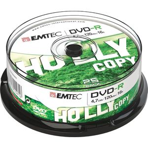 Emtec - DVD-R - Optische Gegevensdrager - 4,7 GB - 120 Minuten Opnametijd