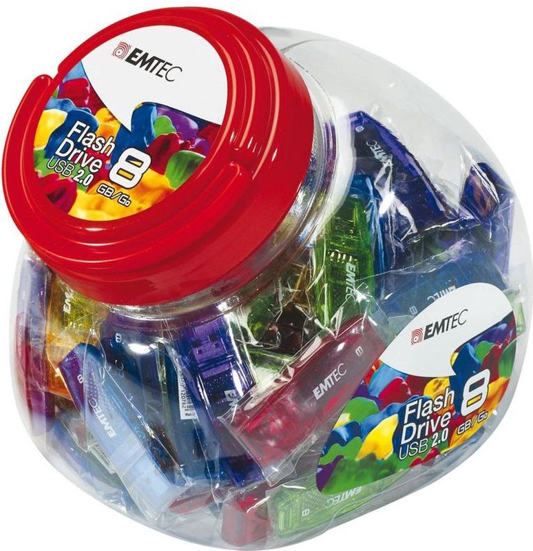Emtec - C410 - USB-stick - Rood - 8 GB