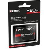 Emtec ECSSD480GX150 interne SSD-harde schijf, 2,5 inch, SATA, collectie X150 Power Plus, 3D NAND, 480 GB