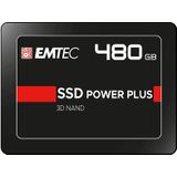 Emtec ECSSD480GX150 interne SSD-harde schijf, 2,5 inch, SATA, collectie X150 Power Plus, 3D NAND, 480 GB