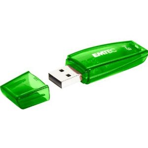 Emtec C410 Kleurenmix (64 GB, USB-A), USB-stick, Groen