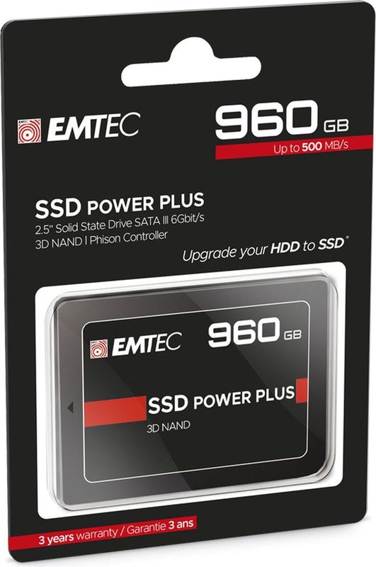 Emtec - X150 Power Plus - Interne SSD - 960 GB - 2,5 Inch - SATA