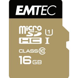 EMTEC Micro SD Kaart 16GB - SD Geheugenkaart - Gold