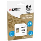 Emtec Micro SD Class 10 Gold+ 64GB
